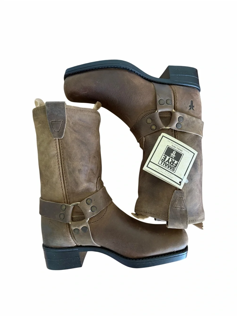 Frye NEW Youth Vintage Small Frye Pull On Harness Boots Size 12.5 #267056